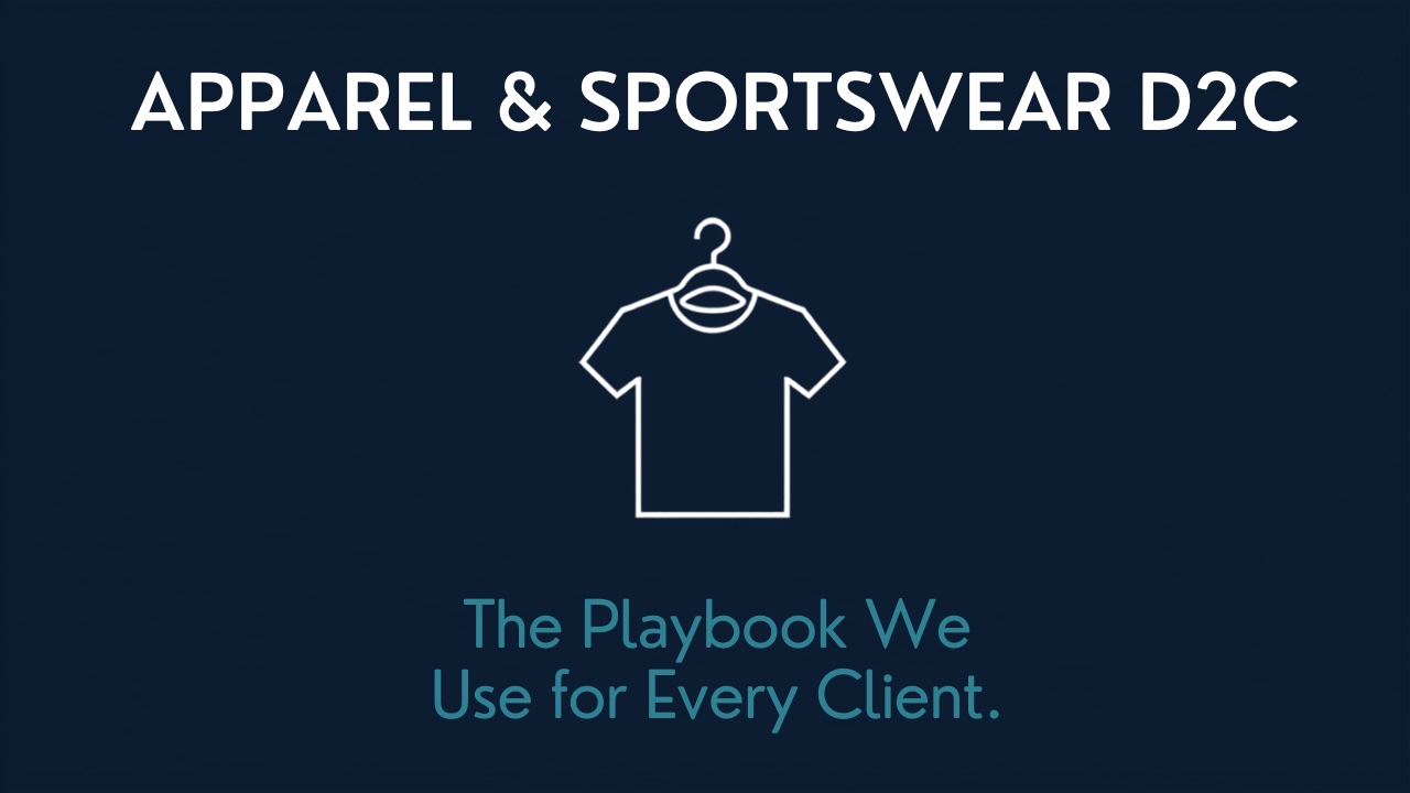 Apparel, Sportswear & Fashion D2C: The Playbook We Use for Every Client